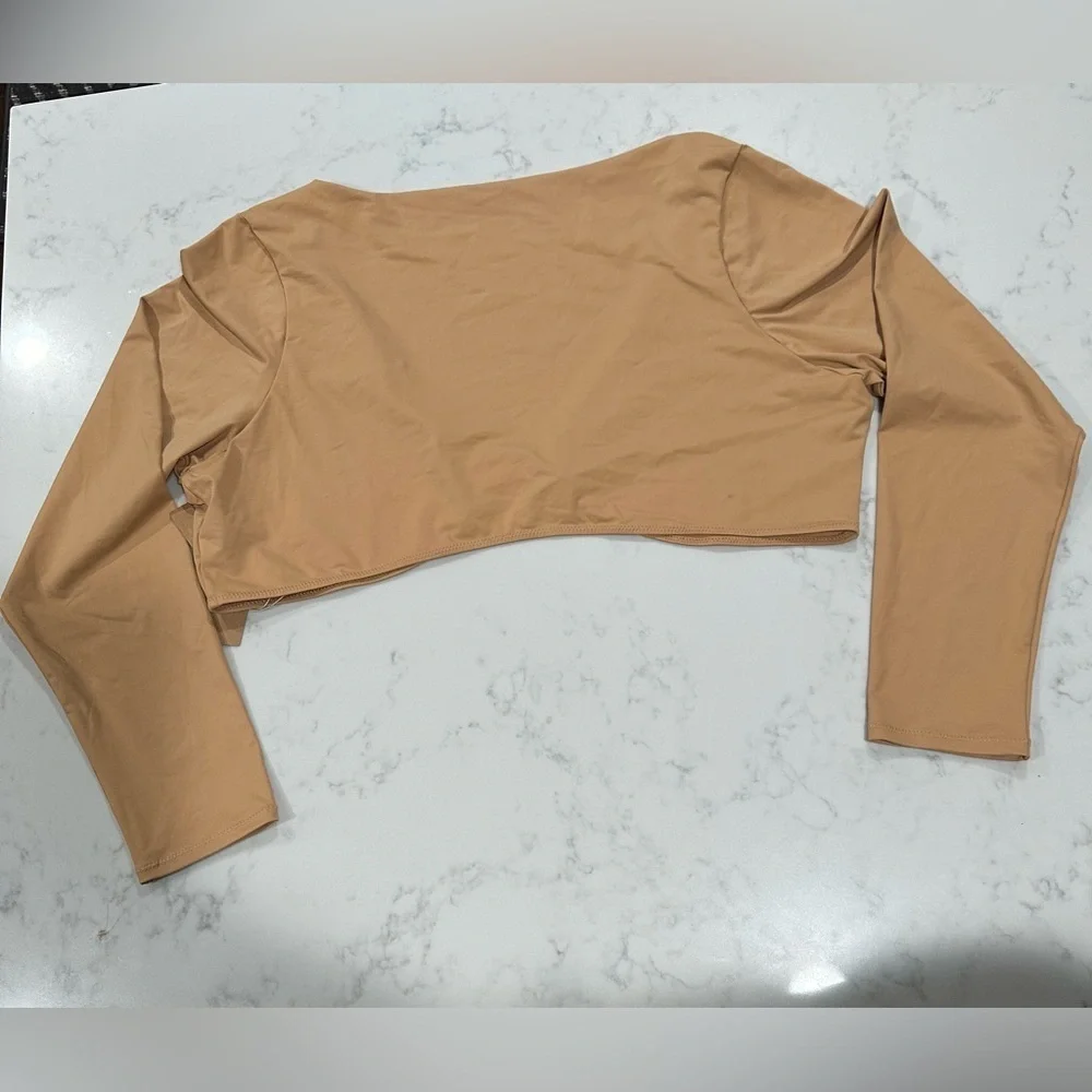 SKIMS SIGNATURE SWIM LONG SLEEVE SHRUG SIZE 4X